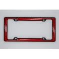 thumbnail image 3 of Creathome 3D Shining and Neon License Plate Frame from Pure Zinc Alloy Metal Perfect Plate Holder, Matt Black with Red Glitter, 3 of 8