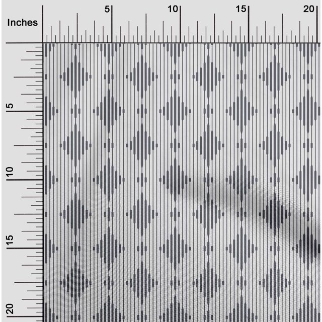 oneOone Viscose Jersey Fabric Stripe & Diamond Geometric Print Fabric BTY 60 Inch Wide