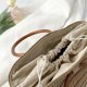thumbnail image 3 of Bolso de playa de paja Foohvr con mango de madera de verano, 3 of 5