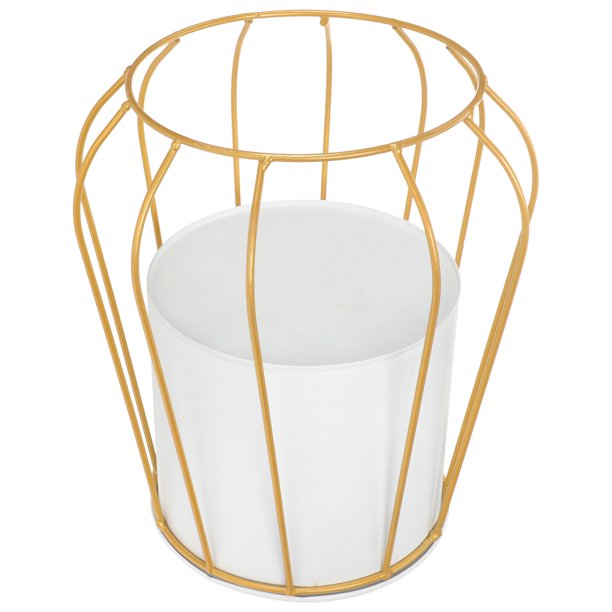 PTOOTP Maceta De Metal Decorativa Para Suculentas Con Soporte Ideal Para Y Jardín