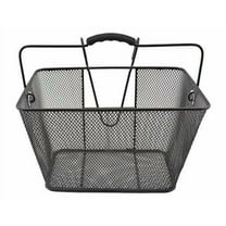 Square Steel Wire Basket Black.bike basket, lowrider bikes, beach cruiser, limos, stretch bicycles, track, fixie