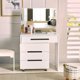 thumbnail image 4 of Box Chair Dressing Table Container Minimalist Make Up Dressing Table Toilet Cabinets Living Room Tocador Maquillaje Furniture My Lux Decor Round, 4 of 6