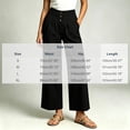 thumbnail image 2 of cocolona Womens Summer Casual Business Work Pants Elastic Waist Straight Wide Leg Pleated Pants with Pockets, 2 of 5