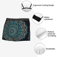 thumbnail image 5 of Wukai Mandala Print Men’s Underwear Breathable Boxer Briefs,&nbsp;Moisture Wicking & Breathable-Medium, 5 of 7
