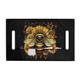 thumbnail image 2 of Whosucclay Bee Sunflower Black Golf Cart Seat Cover, Wear-Resistant Blanket Cover Anti-Slip Anti-Wear Golf Cart Seat Cover Towel for 2 Person Golf Cart Seat, 2 of 7