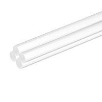 Uxcell 4 Pcs Acrylic Round Rods 5/16" x 10" Clear Acrylic Dowel Rods Sticks Acrylic Plastic Sticks Strip- 8mm x 250mm