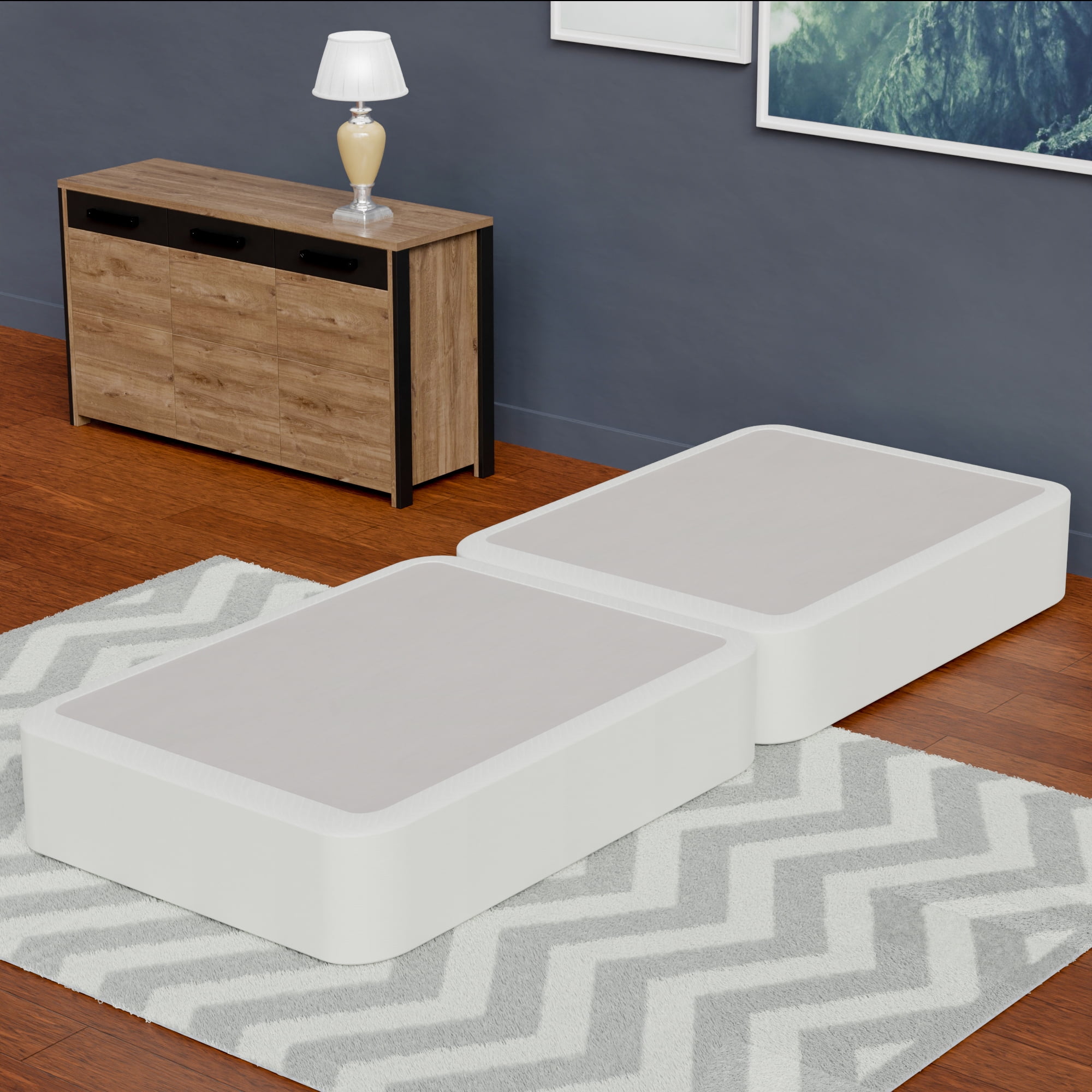 Continental Sleep, 8" Split wood Box Spring/Foundation for Mattress, Twin