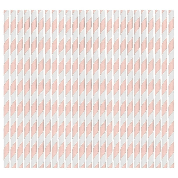 Fiudx Pajitas de Papel de Colores, Pajitas de Rayas Surtidas, Artículos Ecológicos para Fiestas, Decoración para Cumpleaños y Bodas, Manualidades Divertidas.