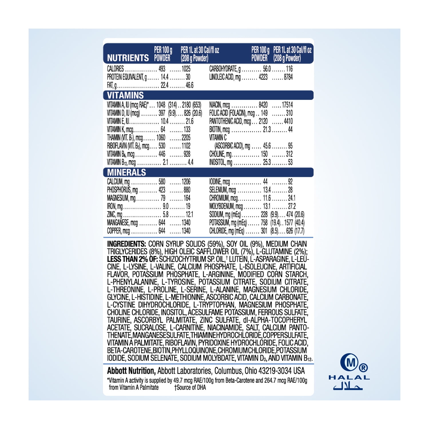 EleCare Jr Vanilla Amino Acid-Based Nutrition Powder with DHA & Lutein, 14.1 oz - Hypoallergenic Formula for Ages 1 and Up