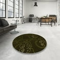 thumbnail image 4 of Ahgly Company Machine Washable Indoor Rectangle Transitional Night Black Area Rugs, 8' x 12', 4 of 7