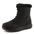 thumbnail image 2 of Flexus LAROUI Women’s Waterproof Winter Bootie – Faux Fur Lined Nylon Upper with Platform Sole and Slip-On Ease – Cold Weather Ankle Boot, 2 of 9