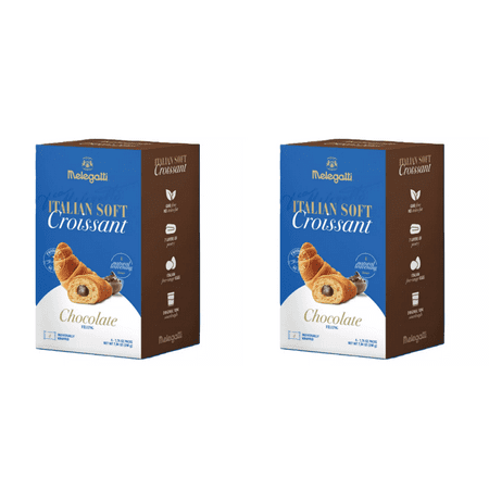 Melegatti Soft Italian Croissants – Chocolate 4 ct pack of 2 Chocolate Croissants Soft Italian Croissants Melegatti Croissants Pack of 2 Sweet Croissants