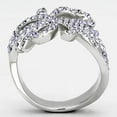 thumbnail image 3 of High polished (no plating) Stainless Steel Ring with Top Grade Crystal in Light Sapphire for Women Light Sapphire Stone Color Style TK869 Size 10, 3 of 4