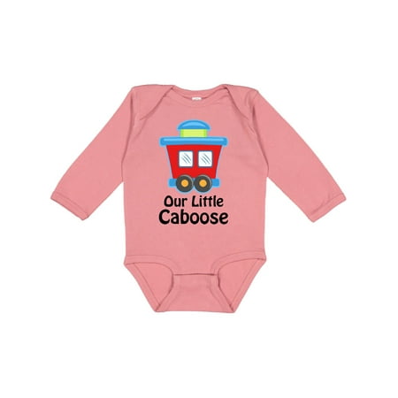

Inktastic Train Our Little Caboose New Baby Gift Baby Boy or Baby Girl Long Sleeve Bodysuit