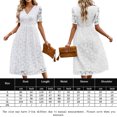 thumbnail image 2 of Faldas largas Vestido ajustado Suelto Mujer Estilo casual Cremallera Traje de vacaciones (Blanco XL) Ygjytge Blanco T XL para Mujer, 2 of 8