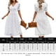 thumbnail image 2 of Faldas largas Vestido ajustado Suelto Mujer Estilo casual Cremallera Traje de vacaciones (Blanco S) Cgtredaw Blanco T S para Mujer, 2 of 7