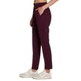 thumbnail image 4 of RBX Active Women's Ribbed Side Woven Ankle Pant With Pockets, 4 of 5