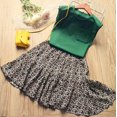thumbnail image 1 of 2PCS Toddler Kid Baby Girl Top Vest Long Boho Skirt Floral Dress Outfits Clothes, 1 of 8