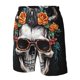 thumbnail image 4 of Fotbe Flower Horn Skull A Trajes de Baño Estampados para Hombre, Shorts de Verano de Secado Rápido, Ropa de Playa, Bañadores-XX-Large, 4 of 6