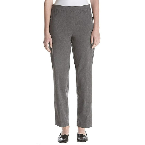 Alfred Dunner - Alfred Dunner Women's Allure Pants, Charcoal, 18 ...