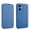 Blue, variant on Slim Wallet Case For iPhone 8 Plus/7 Plus, Premium PU Leather Flip Cover with Card Holder, Soft Fiber Flocking Lining for Screen Protection Shockproof Case Wireless Charging, Purple