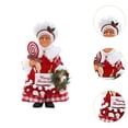 thumbnail image 6 of HILABEE Christmas Chef Ms Claus Figurine Chef Statue Centerpiece Collectible Xmas Gift Christmas Decoration for Home Fireplace Party C, 6 of 8