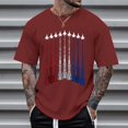 thumbnail image 4 of Caqnni Men's Graphic Tops American Flag Print Round Neck Short Sleeve Shirts Independence Day Patriotic Tees Loose Fit Outfits(,3XL), 4 of 4