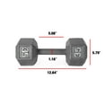 thumbnail image 3 of CAP Barbell Cast Iron Dumbbell Weights, 35 Lbs., Pair, 3 of 4