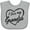 AC-Heather Grey, variant on Inktastic I Love My Grandpa in Black Chalk Heart Boys or Girls Baby Bib