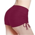 thumbnail image 2 of Delliss Women Swim Shorts High Waisted Swimsuit Drawstring Shorts Swim Bottom Board Yoga Shorts, 2 of 4