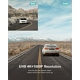 thumbnail image 5 of iZEEKER 4K Dash Cam Front and Rear Wi-Fi GPS, 3" Touchscreen, 4K+1080P Dual Dashcam, 1 Pack, New, 5 of 10