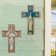 thumbnail image 6 of Vintage Wooden Christ Wall Cross, Sacred Cross Wall Decor, Realistic Hanging for Home Crucifix Catholic Inspirati, 6 of 9