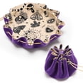 thumbnail image 1 of Bolsa con cordón DND, bandeja de fieltro para dados, color morado, CiyVolyeen, 1 of 6