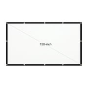 150-Inch Portable Hd Projector Screen 16:9 Projection Screen Foldable Thick Durable For Outdoor Home Theater