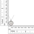 thumbnail image 5 of 1 1/4 Carat 6.5MM Round Cut Lab Created Moissanite Diamond Circle Drop Pendant Necklace In 14K Solid White Gold Jewelry For Women With 18" Chain (G-H Color, VVS1 Clarity, 1.25 Cttw), 5 of 7