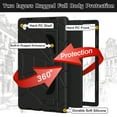 thumbnail image 3 of Mantto Case for Samsung Galaxy Tab A8 10.5-inch (2022) X200 X205 X207,Kids Friendly Shockproof Rubber Rugged Protective Case Kickstand Hyrbrid PC Hard Cover,Black, 3 of 7