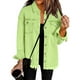 thumbnail image 1 of Blusa de manga larga con cuello vuelto, bolsillos y botones, estilo cárdigan, de poliéster, de color liso, a la moda, para mujer, 1 of 6