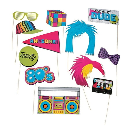 Awesome 80S Photo Stick Props - Apparel Accessories - 12 Pieces
