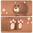 thumbnail image 4 of Soporte Cargador Inalámbrico Oso Silicona para Galaxy Watch4/4 Classic (marrón), 4 of 9