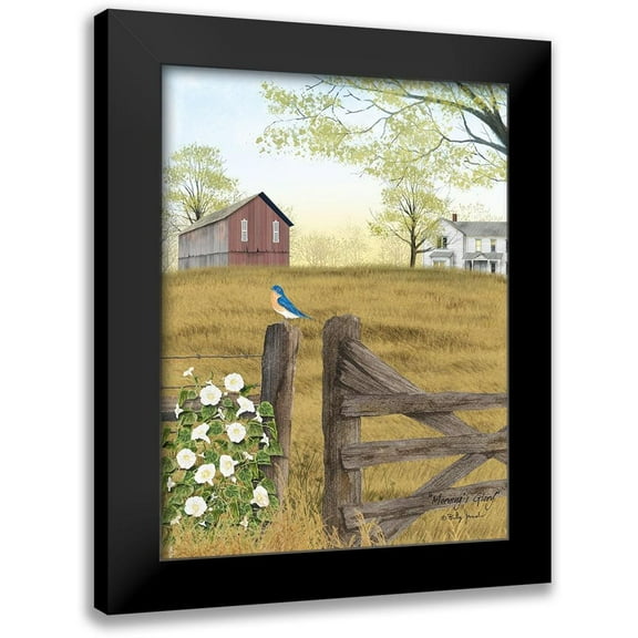 Jacobs, Billy 12x14 Black Modern Framed Museum Art Print Titled - Mornings Glory