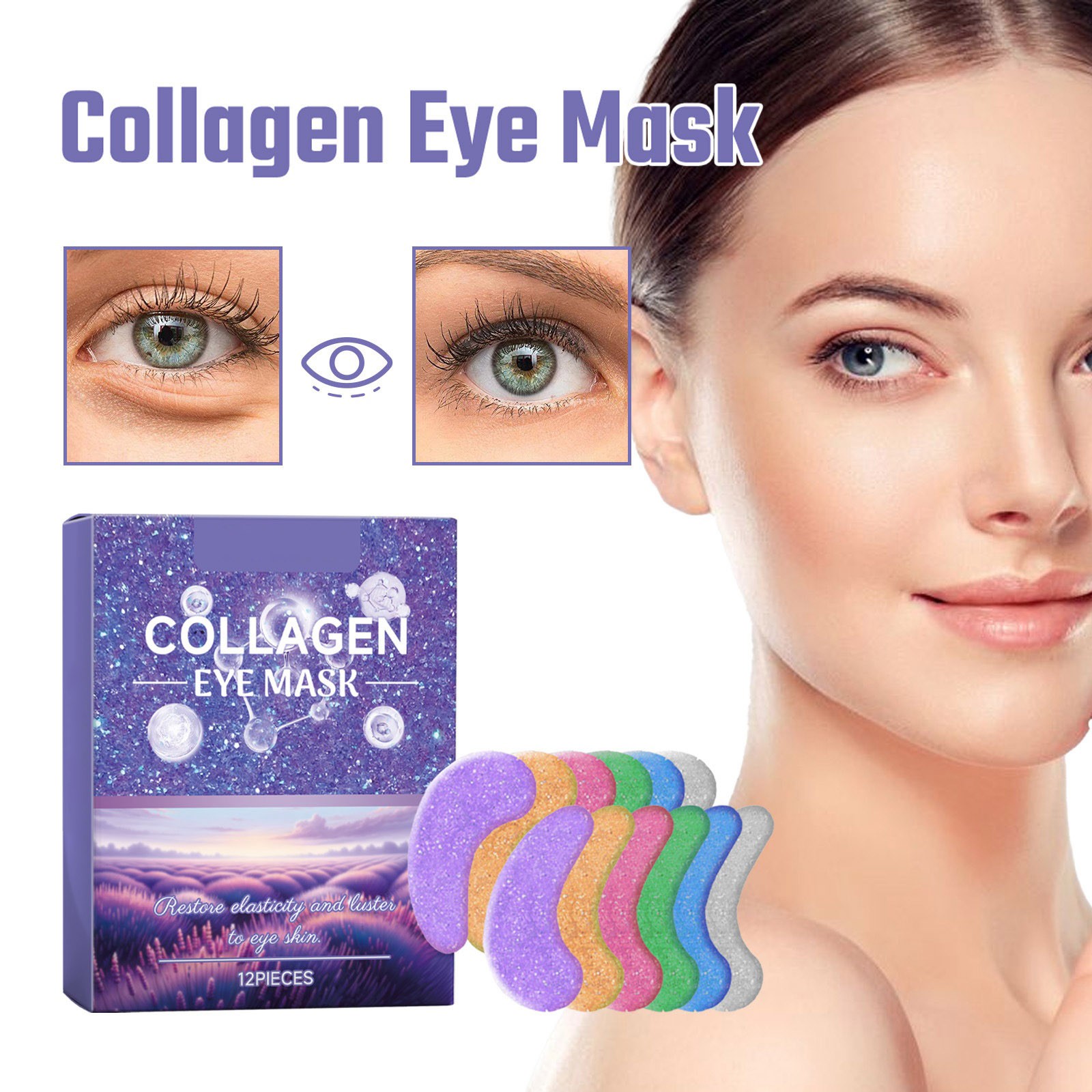 Mens Self Care under Eye Plumper Eye Cold Compress for Puffy Eyes under Eye J1 Jelly Pack Moist Heat Eye Compress for Dry Eyes Plumping Eye Dark Eye Face Products Eye Tape for Hooded