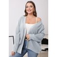 thumbnail image 6 of Daystry Fall Winter Womens Plus Size Open Front Casual Long Sleeve Chunky Cable Knit Classic Sweaters Cardigan, 6 of 8