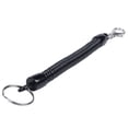 thumbnail image 4 of 2X Lobster Clasp Black Spring Stretchy Coil Cord Strap Keychain Key Chain Rope, 4 of 8