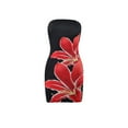 thumbnail image 4 of Abomasnow Women's Sexy Tube Top Mini Dress Floral Print Strapless Bodycon Short Dress Y2k Cocktail Party Going Out Bandeau Dresses, 4 of 9
