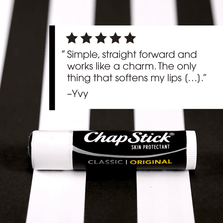 ChapStick SPF Lip Balm, Skin Protectant Classic Original - 3 CT