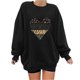 thumbnail image 5 of ICHUANYI Clearance Women's Fashion Sweatshirts Long Sleeved Lovely Printed Pullover Fall Crewneck Sweatshirt(Black, S) ICHUANYI WER2023081514336, 5 of 6