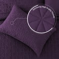 thumbnail image 6 of Exclusivo Mezcla Queen Quilt Bedding Set, Lightweight Soft Purple Queen Bedspreads Coverlets with Geometric Stitched Pattern, 6 of 8