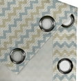 thumbnail image 4 of Ambesonne Beige Grommet Curtain, Herringbone Line Pattern, 50" x 84", Beige Stale Blue Dust, 4 of 6