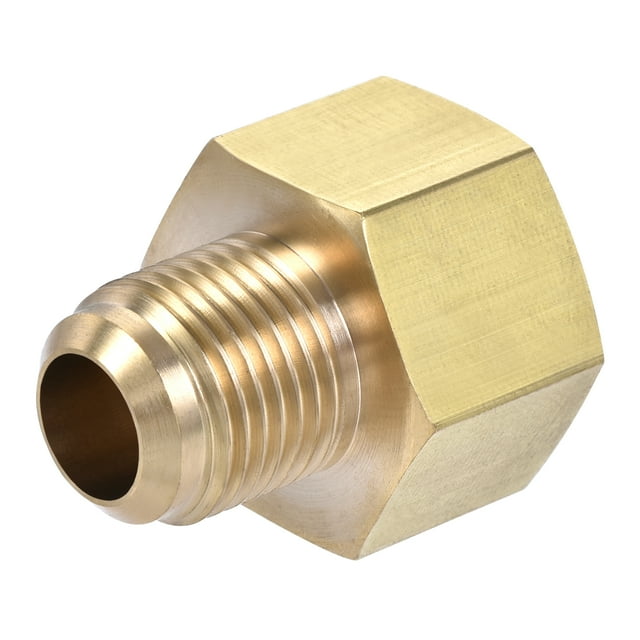 Unique Bargains 3/8 SAE Flare Mâle 1/2 SAE Raccord Fileté Femelle Raccord de Tuyau en Laiton