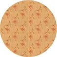 thumbnail image 1 of Ahgly Company Machine Washable Indoor Round Transitional Neon Orange Area Rugs, 6' Round, 1 of 7
